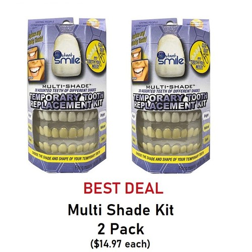 Instant smile multi shade - smile, 2pk